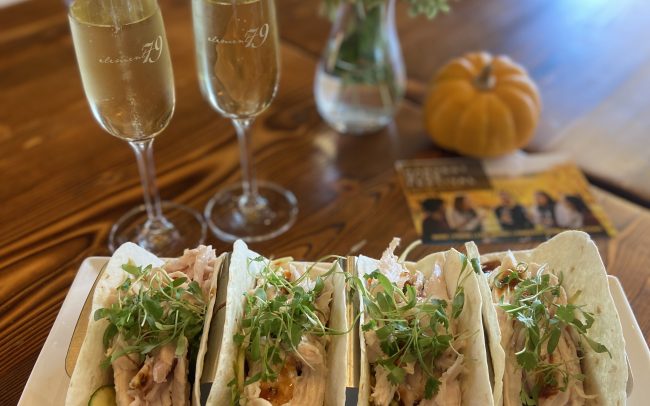 tacos and champagne